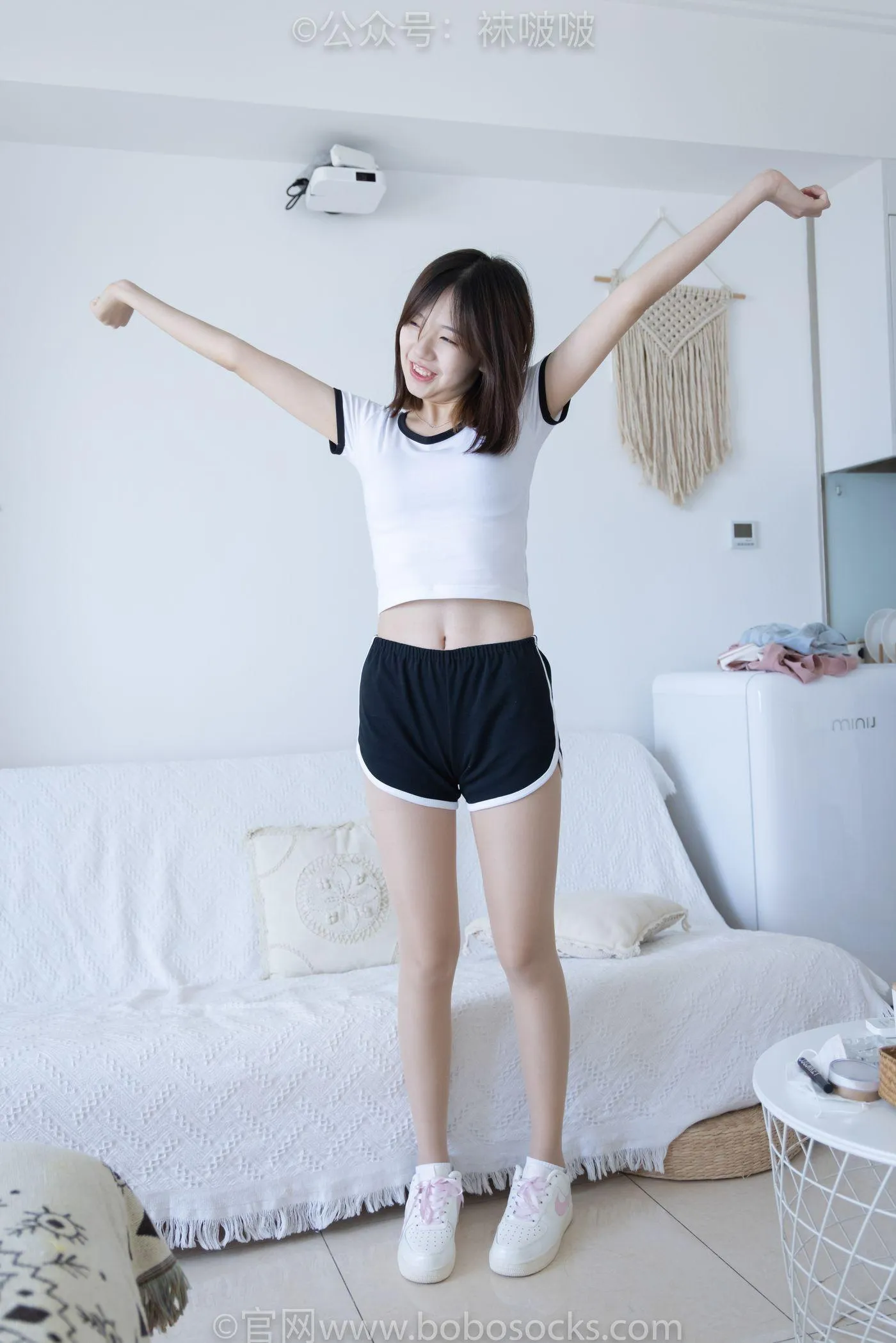 [BoBoSocks袜啵啵]NO.026 小甜豆-体操服、空军一号、白棉袜、肉丝 [149P]插图8